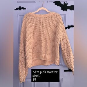 H&M Blush Pink Sweater